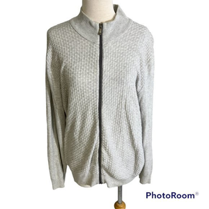 LC WAIKIKI Grey Zip Up Sweater (L)‎
